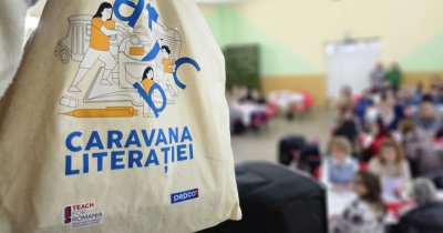 Caravana Literației aduce plăcerea lecturii printre copiii din școli vulnerabile
