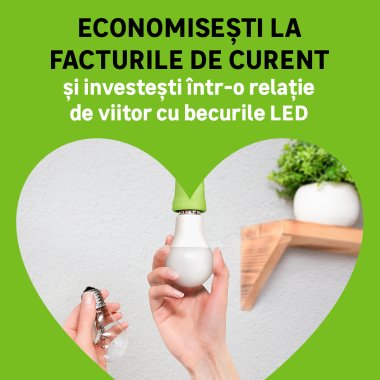 Un retailer din România va vinde doar becuri LED pentru a încuraja consumul eficient