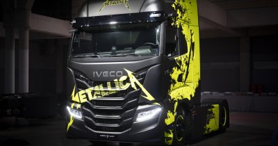 Heavy metal sustenabil: Metallica, doar camioane electrice pentru turul european