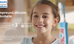 ”Împreună dăruim zâmbete”: cumperi periuțe Sonicare și Philips donează către SOS Satele Copiilor