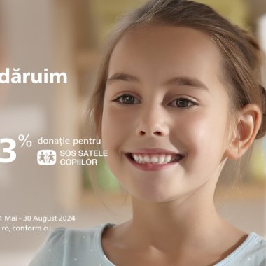 ”Împreună dăruim zâmbete”: cumperi periuțe Sonicare și Philips donează către SOS Satele Copiilor