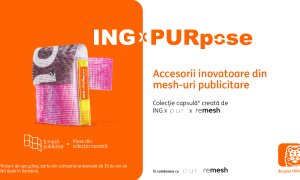 ING Bank România, pur. și remesh lansează o colecție aniversară de upcycling