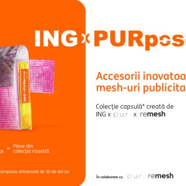 ING Bank România, pur. și remesh lansează o colecție aniversară de upcycling