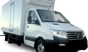 A company launches the electric truck that transports cargo emission-free