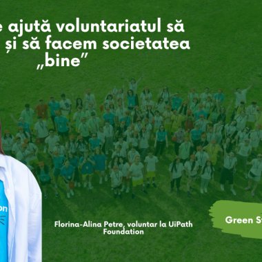 Voluntariatul, activitatea care „îți aduce mult înapoi sub diferite forme”