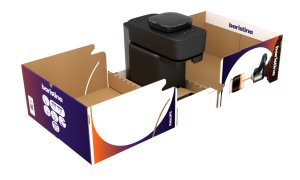 Philips Baristina coffee machines, shipped in fibre-based packaging produced by DS Smith