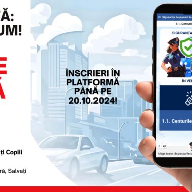 Proiectul care învață copiii cum să fie în siguranță pe străzi, dar și în mașină