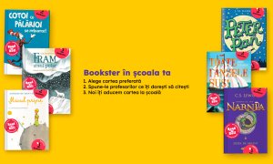 Bookster în Școala ta: cărți livrate gratuit săptămânal copiilor