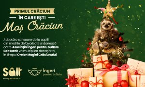 Fii Moș Crăciun pentru copii: ”adoptă” o scrisoare și Salt multiplică donația