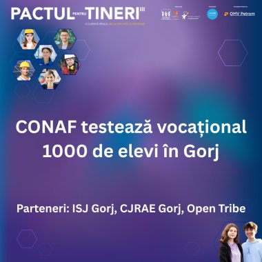 O carieră reală începe cu o alegere informată: teste vocaționale pentru 1.000 de elevi