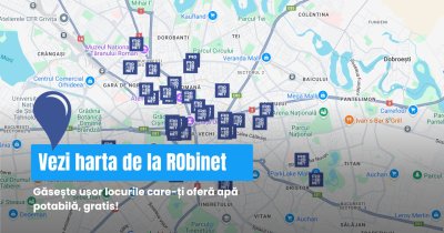 Harta locurilor de unde poți bea apă de la robinet în România