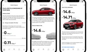 BMW îți arată ce impact au călătoriile tale asupra mediului direct în aplicație