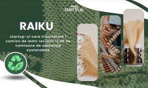 RAIKU, startup-ul care transformă 1 camion de lemn reciclat în 20 de camioane de ambalaje sustenabile
