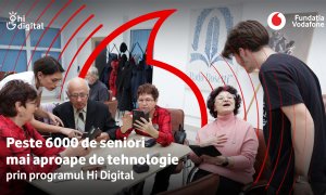 Fundația Vodafone: 6.000 de seniori din România au dobândit competențe digitale