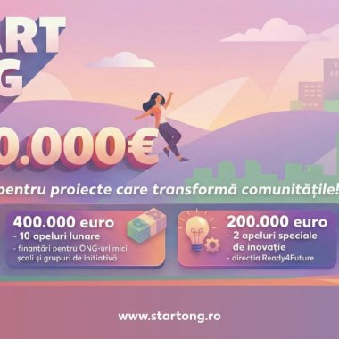 Start ONG: investiție de 600.000 de euro în ONG-uri mici și proiecte sociale și de mediu