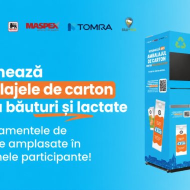 Magazinele Mega Image unde poți returna ambalajele din carton pentru băuturi și lactate