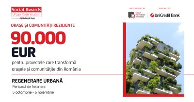 90.000 de euro pentru proiectele care transformă orașele României: Înscrieri deschise pentru Social Awards 2026