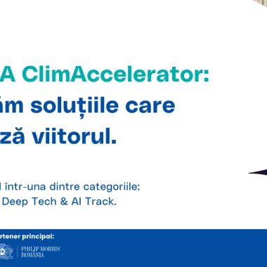 Romania ClimAccelerator caută 15 startup-uri care dezvoltă soluții pentru un viitor sustenabil