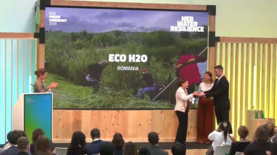 Stația de epurare ecologică de la Viscri a primit premiul special pentru reziliență în domeniul apei în cadrul Premiilor New European Bauhaus 2026